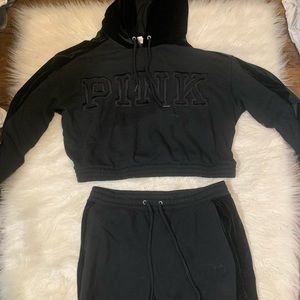 PINK Victoria's Secret Other - pink black velvet outfit 🖤 PINK Victoria's Secret Other - pink black velvet outfit 🖤